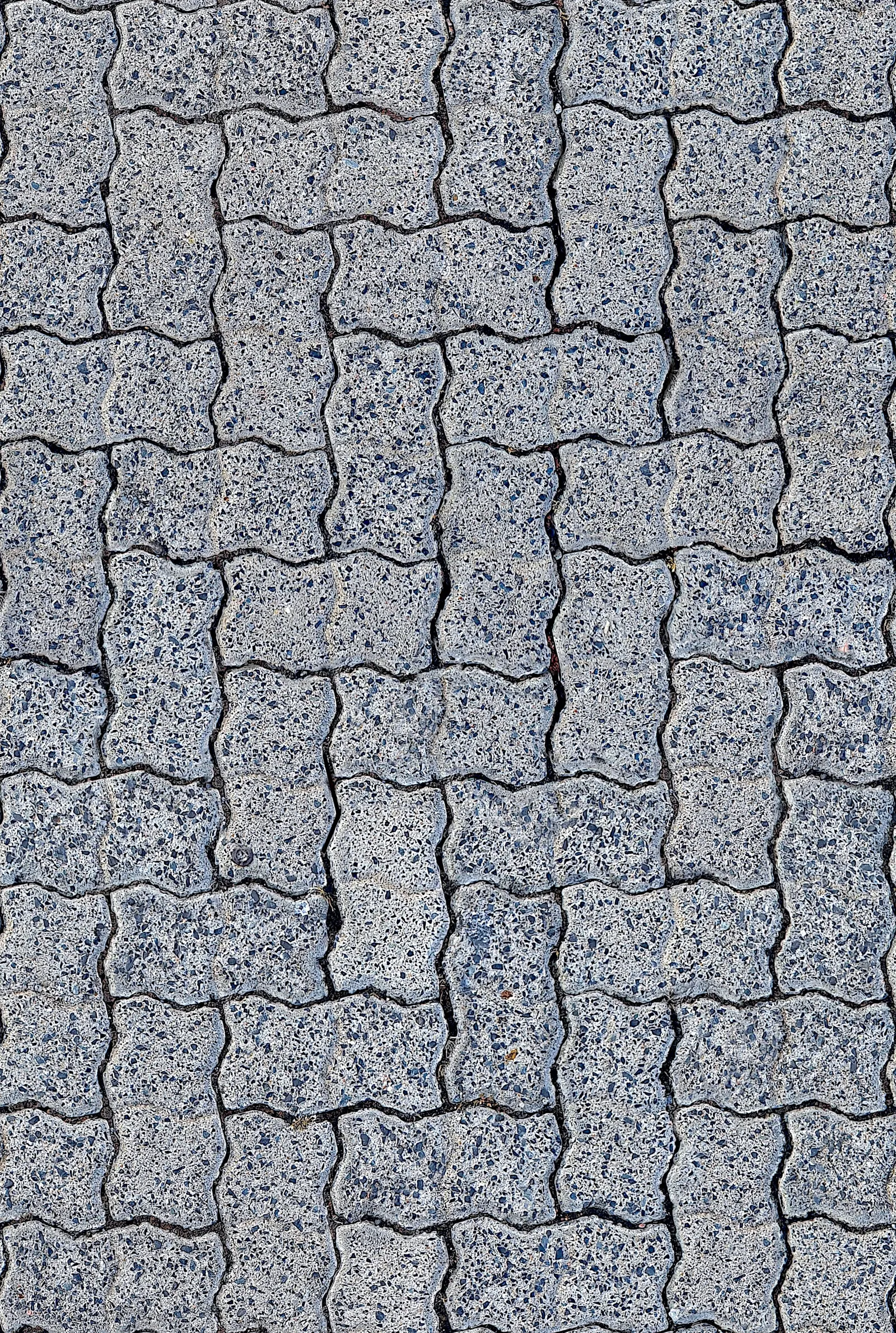 Newly installed interlocking paver patio with clean joints before sanding